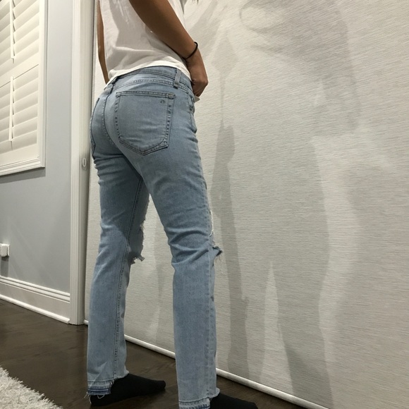 Rag & Bone Ripped Skinny Jeans - Picture 2 of 5